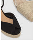 Bianca Espadrille Wedge - Black